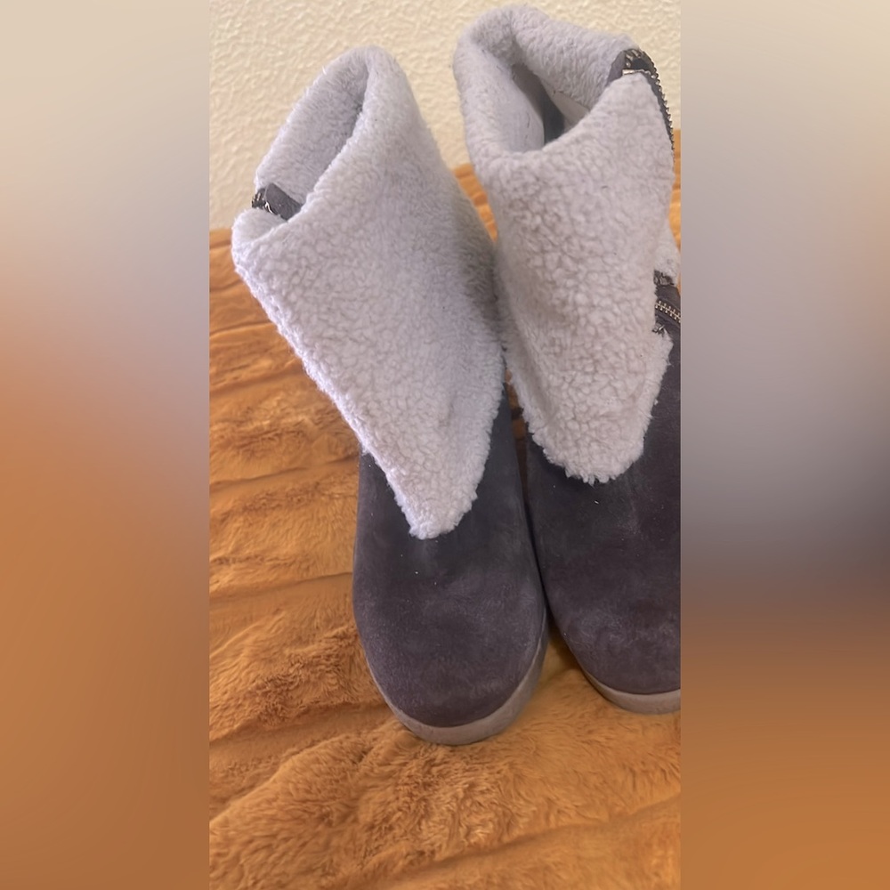 Michael Kors Wedge Zip up Boots